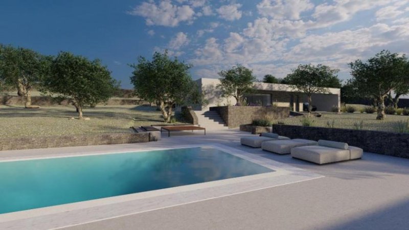 Kastellos bei Kournas Kreta, Kastellos bei Kournas: Elegante und moderne Villa im Bau zu verkaufen Haus kaufen